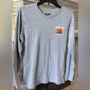 Youth Size X-Large Grey Long Sleeve California Republic The Golden State Shirt